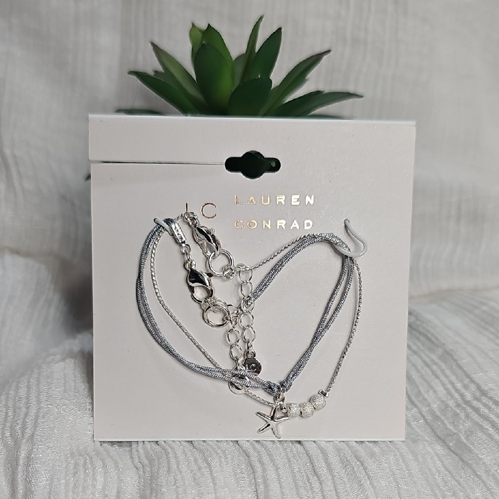 LC Lauren Conrad Silver Starfish Bracelet Set Of 2 From Kohl's